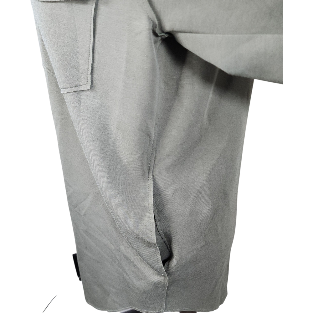 Joie Stretch Utility Shacket Button Down Olive Green Oversized Fit Size XS - Picture 10 of 16